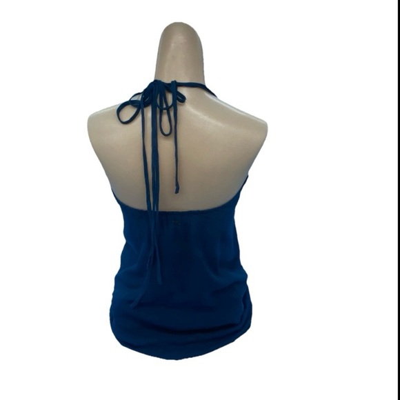 O’neil Blue Floral Halter Top Size XS - Picture 4 of 9